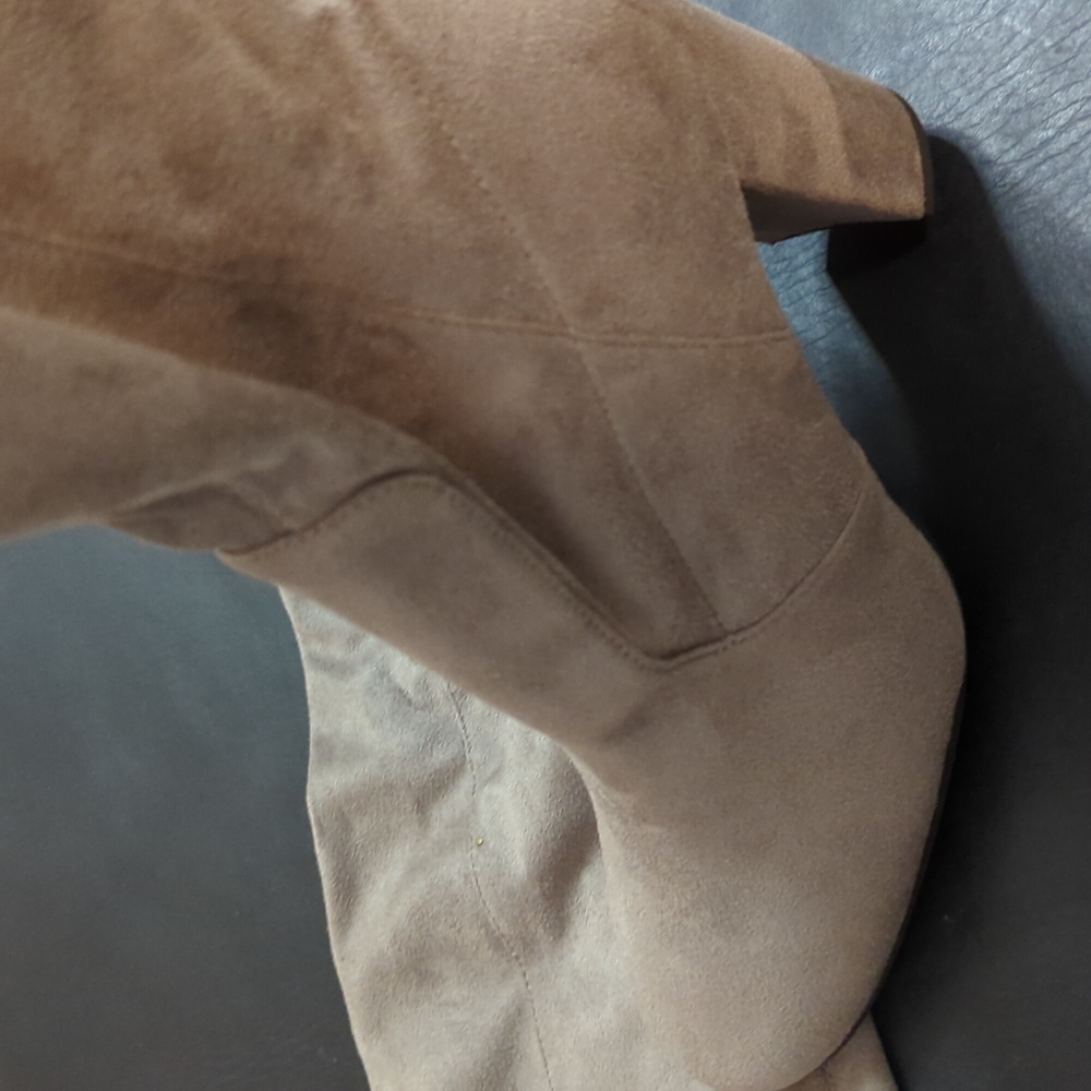 Ivanka Trump Grey Suede Over the Knee Boots